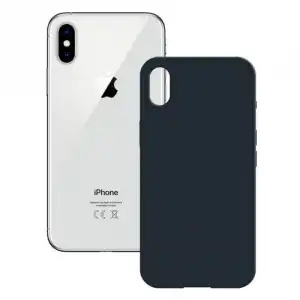 Ksix Funda Semirrígida Para iPhone XS Max Azul Bulk