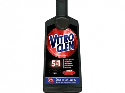 Accesorio limpieza - Vitroclen 06085, 200 ml, 5 en 1, Limpiador para vitrocerámica, Protege contra rayadas