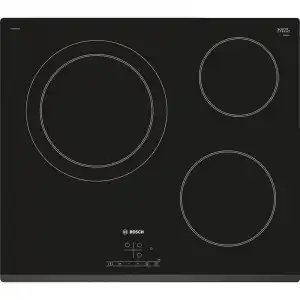 Bosch PKK631B18E Placa Vitrocerámica 3 Zonas 60cm Negro