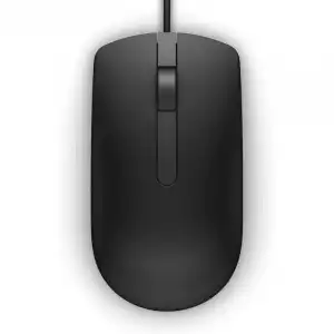 Dell MS116 Ratón Óptico Ambidiestro 1000DPI Negro