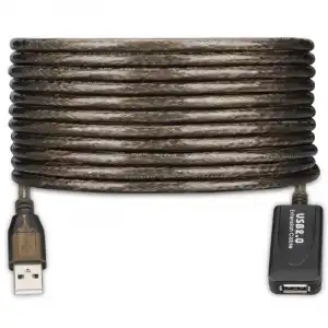 Ewent EW1025 Cable USB 30 m USB 2.0 USB A Negro