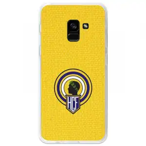 Funda Oficial Hércules Escudo Fondo Amarillo Samsung Galaxy A8 2018