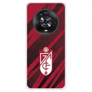 Funda Para Huawei Honor Magic4 Lite Del Granada Cf Escudo - Líneas Rojas Y Negras - Licencia Oficial Granada Cf