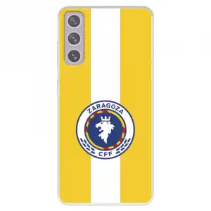 Funda Para Samsung Galaxy S21 Fe Del Zaragoza Cf Femenino Escudo Fondo Amarillo - Licencia Oficial Zaragoza Cf Femenino