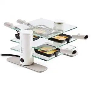 Lagrange Maquina Raclette 4 Personas 600w En Cristal - 009408