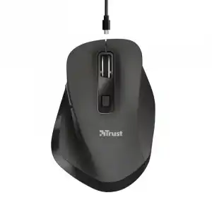 Trust Fyda Ratón Ergonómico Óptico Inalámbrico 2400DPI Negro