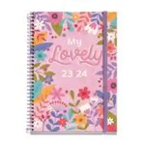 Agenda escolar 2023/2024 Miquelrius Plus día por página My Lovely Rosa