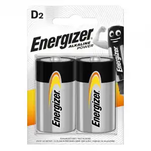 Energizer Alkaline Power Pilas Alcalinas D LR20 2 Unidades