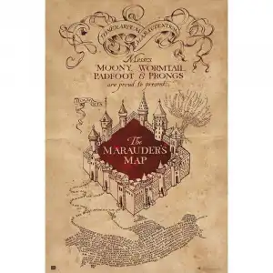 Erik Maxi Póster Harry Potter El Mapa del Merodeador 91.5x61cm