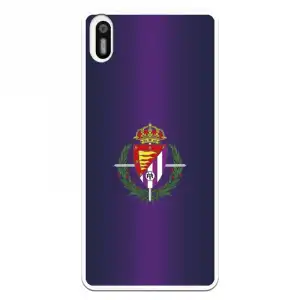 Funda Oficial Valladolid Escudo Fondo Lila Para Bq Aquaris X5