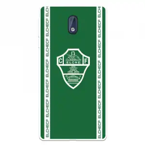 Funda Para Nokia 3 Del Elche Cf Escudo Fondo Verde Escudo Fondo Verde - Licencia Oficial Elche Cf