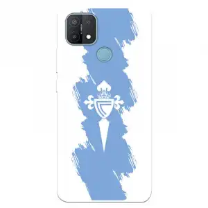 Funda Para Oppo A15 Del Celta Escudo Trazo Azul Licencia Oficial Rc Celta