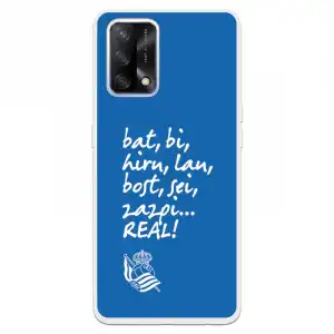 Funda Para Oppo A74 4g Del Real Sociedad De Fútbol Real Grito Aficion - Licencia Oficial Real Sociedad De Fútbol
