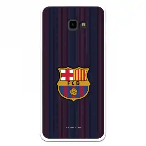 Funda Para Samsung Galaxy J4 Plus Del Barcelona Rayas Blaugrana - Licencia Oficial Fc Barcelona