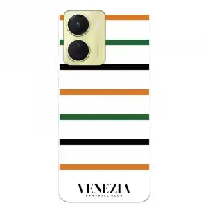 Funda Para Vivo Y16 Del Venezia Football Club Fondo Blanco Rayas - Licencia Oficial Venezia Football Club