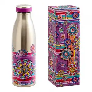 Javier Mandalas - Botella Térmica Reutilizable De 0.5l En Acero Inoxidable