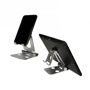 Ksix Soporte Escritorio 360 para Móvil/Tablet/Smartwatch Aluminio