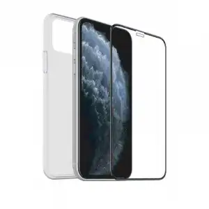 Muvit Protector Cristal Templado + Funda Cristal Soft para Samsung S10 Lite