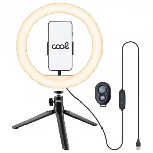 Cool Aro de Luz LED Sobremesa + Mando Bluetooth