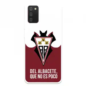 Funda Para Samsung Galaxy A02s Del Albacete Escudo "del Albacete Que No Es Poco" - Licencia Oficial Albacete Balompié