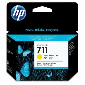 HP 711 Pack 3 Cartuchos de Tinta Original Amarillo