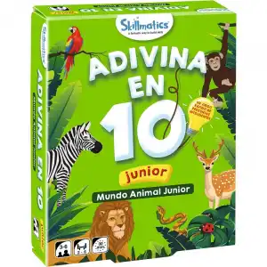 Ludilo - ¡adivina En 10! Mundo Animal Junior, Juegos De Preguntas De Cartas, Niños +3 Años, 30 Min