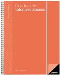 Quadern de Totes les classes Additio día por página lila catalán