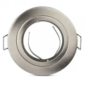 V-Tac Aro Empotrable para Bombillas GU10 81x34mm Níquel