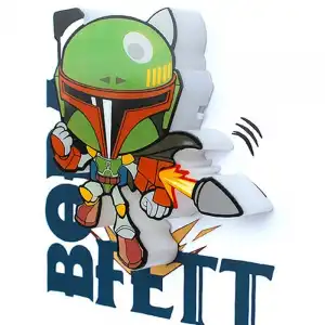3DLightFX 14266 Luz Quitamiedos 3D StarWars Mini Boba Fett