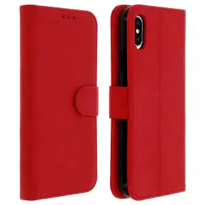 Avizar Funda Libro Roja para iPhone XS Max