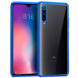 Cool Funda Borde Metalizado Azul para Xiaomi Mi 9
