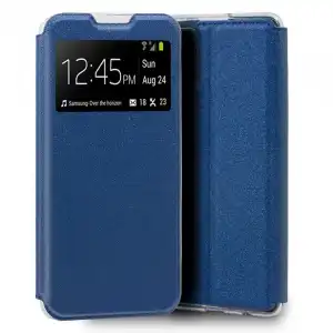 Cool Funda Flip Cover Liso Azul para Samsung Galaxy S20 Plus