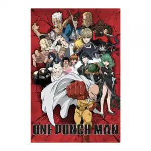 Erik Editores One Punch Man Heroes Poster 91.5x61 Cm