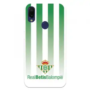 Funda Para Xiaomi Redmi 7a Del Betis Fondo Rayas Verdiblancas - Licencia Oficial Real Betis Balompié