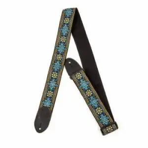 Gretsch G Brand Strap Blue/orange Black Ends