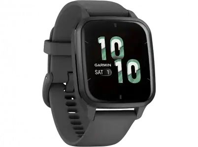 Reloj deportivo - Garmin Venu SQ 2, Pantalla AMOLED 1.41", Wi-Fi, Bluetooth, Monitoreo del sueño, GPS, Connect IQ™, Gris