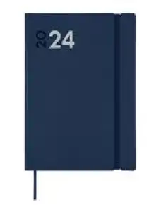 Agenda anual 2024 Finocam A5 Dynamic Mara Y10 día por página Azul