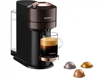 Cafetera de cápsulas - Nespresso De'Longhi Vertuo Next ENV120.BW, 1.1 l, 1500 W, Marrón