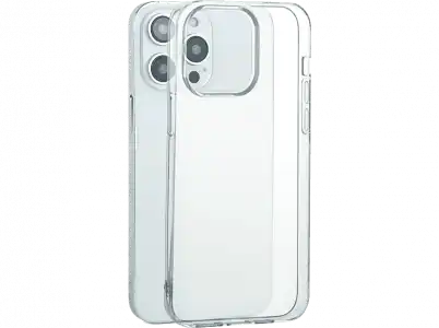 Funda - ISY Clear ISC 1036, Para iPhone 15 Pro, Termoplástico, Salpicaduras, Impactos, Transparente
