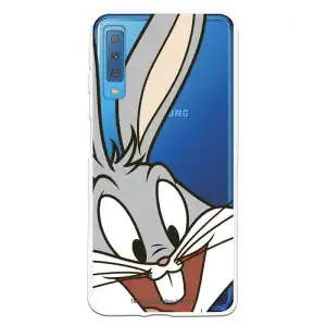 Funda Oficial Warner Bros Bugs Bunny Transparente Para Samsung Galaxy A7 2018 - Looney Tunes