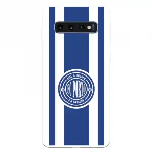 Funda Para Samsung Galaxy S10 Plus Del Fútbol Club Oporto Escudo Escudo Y Rayas - Licencia Oficial Fútbol Club Oporto