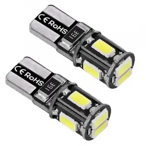 OcioDual Set 2 Bombillas LED T10 W5W Blanca