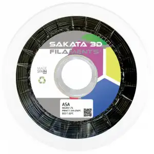 Sakata 3D Bobina de Filamento ASA 1.75mm Negro 1Kg