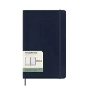 Agenda 2023/2024 Moleskine L semana vista 18 meses tapa blanda azul zafiro