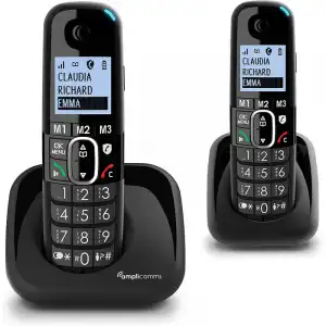 Amplicomms Bigtel 1502 Duo Teléfonos Inalámbricos DECT para Mayores