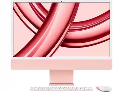 Apple iMac (2023), 24" Retina 4.5K, Chip M3, CPU de 8 núcleos, GPU 10 GB RAM, 512GB SSD, macOS Sonoma, Rosa