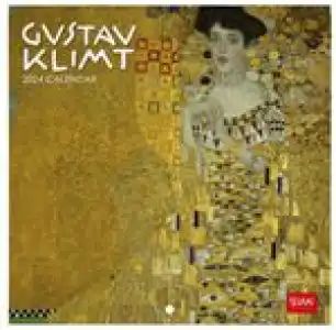 Calendario fotográfico de pared 2024 Legami 18x18 mes visto Gustav Klimt multilingüe