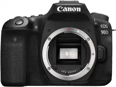 Cámara réflex - Canon EOS 90D, Sensor CMOS 32.5 MP, Vídeo 4K, 45 puntos AF, ISO 25600, Wi-Fi, Bluetooth, Negro