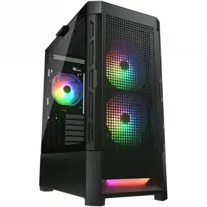 Cougar AirFace RGB Mid Tower Cristal Templado USB 3.0 Negra