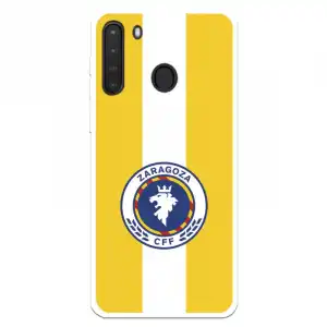 Funda Para Samsung Galaxy A21 Del Zaragoza Cf Femenino Escudo Fondo Amarillo - Licencia Oficial Zaragoza Cf Femenino